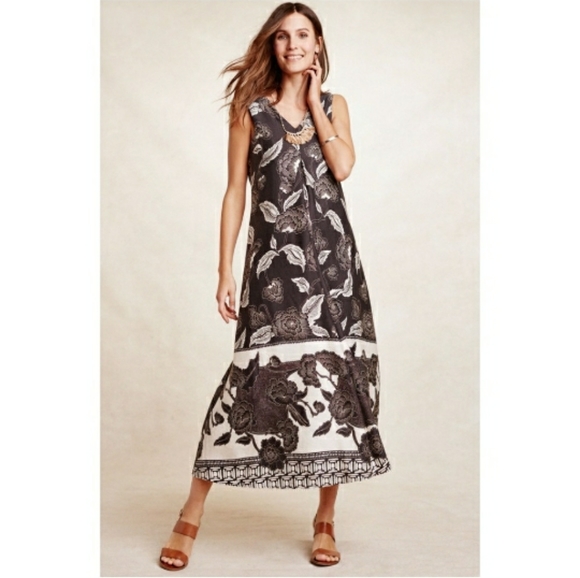 Anthropologie Floreat Soha Floral Maxi Dress - Picture 1 of 8